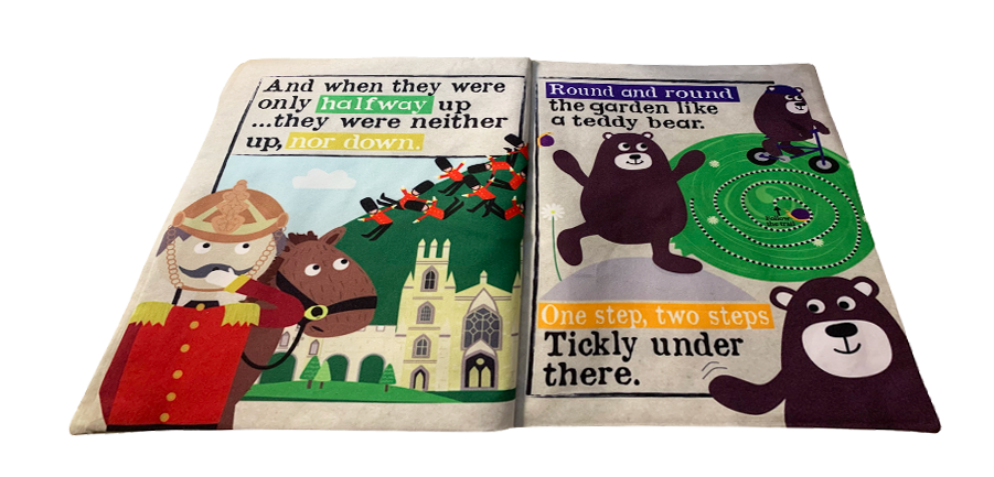 Jo & Nic's Crinkly Cloth Books - Wholesale Baby & Toddler Book (0-2) - Nursery Times Crinkly Newspaper - Nursery Rhymes 21