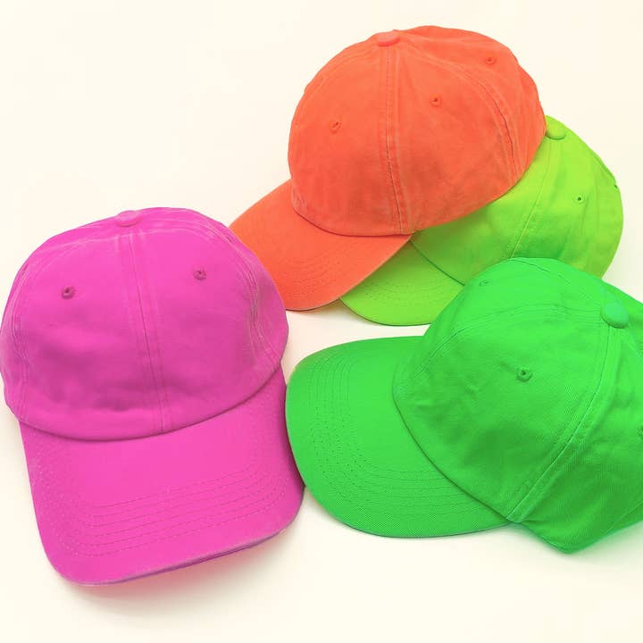 ACCITY - Wholesale Baseball Cap - Women's - Parent-Child Neon Baseball Cap - Soft Brim Sun Hat CWAH122217