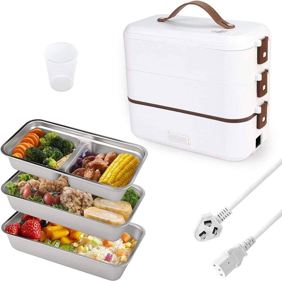 VIGOR - Vendita all'ingrosso Cestino/borsa pranzo - Scaldalunch Elettrico da 800 ml Autocottura, Contenitore Termico Portatile10