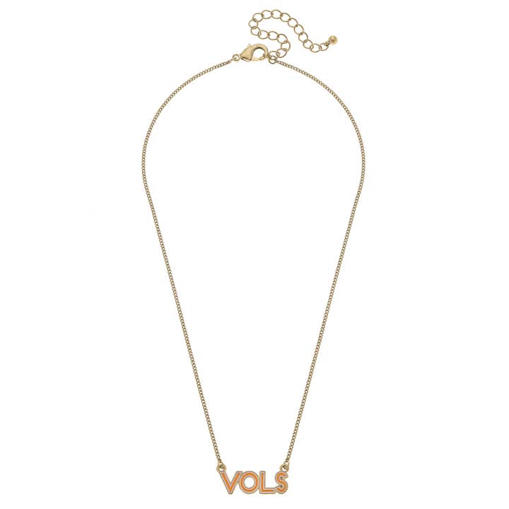 Tennessee Vols Outline Enamel Necklace for wholesale by Canvas Style