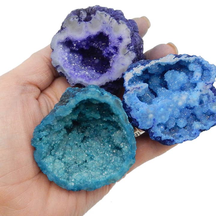 Rock Paradise - Wholesale Spiritual Stone/Crystal - Large Geode Half - Dyed Druzy Geodes - YOU CHOOSE THE COLOR - Gorgeous Display Piece (RK27)
