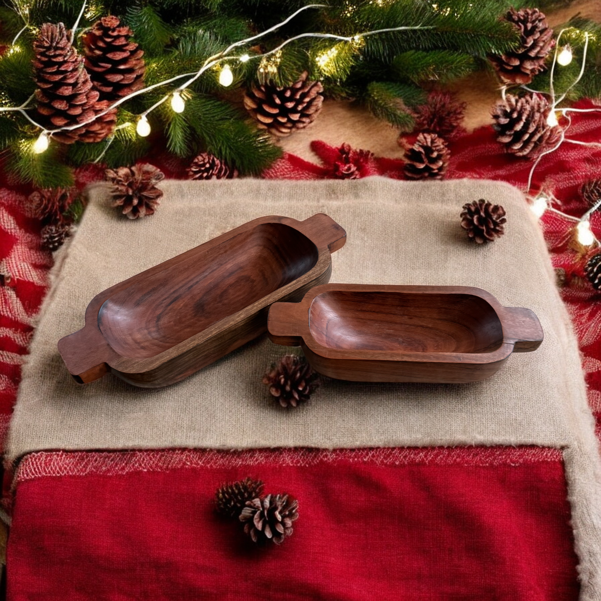 Wilco Home - Vente Décoration de Noël - Ensemble de 2 bols en épi de maïs, décoration de Noël, automne, Halloween5