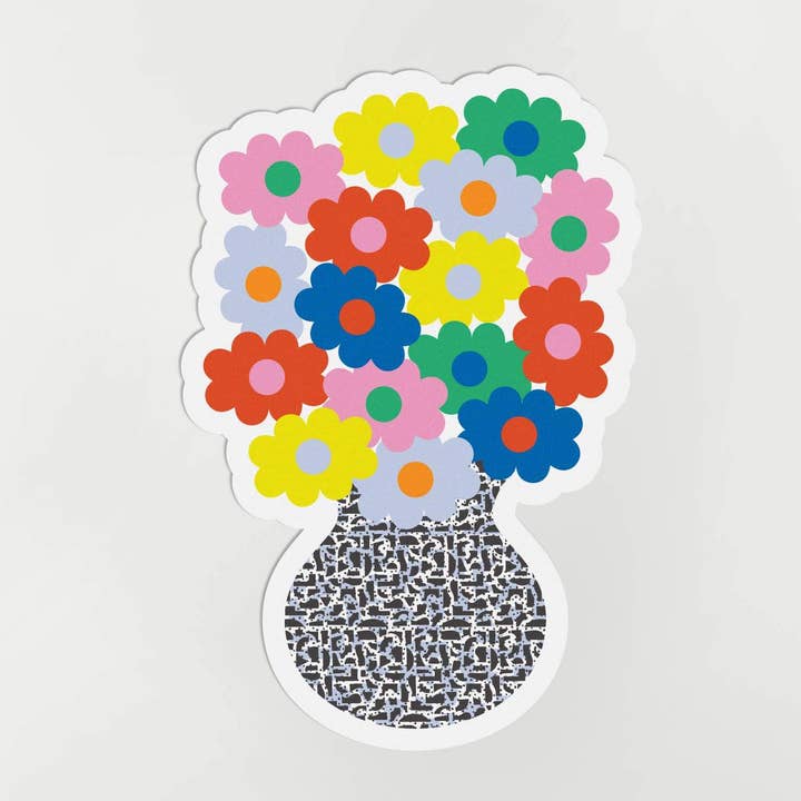 Romancing the Fleur Die Cut Sticker for wholesale by My Darlin'