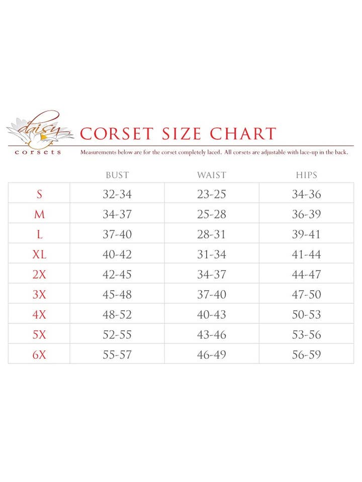 Daisy Corsets – wholesale Costume – Women's – Top Drawer 4 PC Black/Red Premium Pirate Corset Costume
