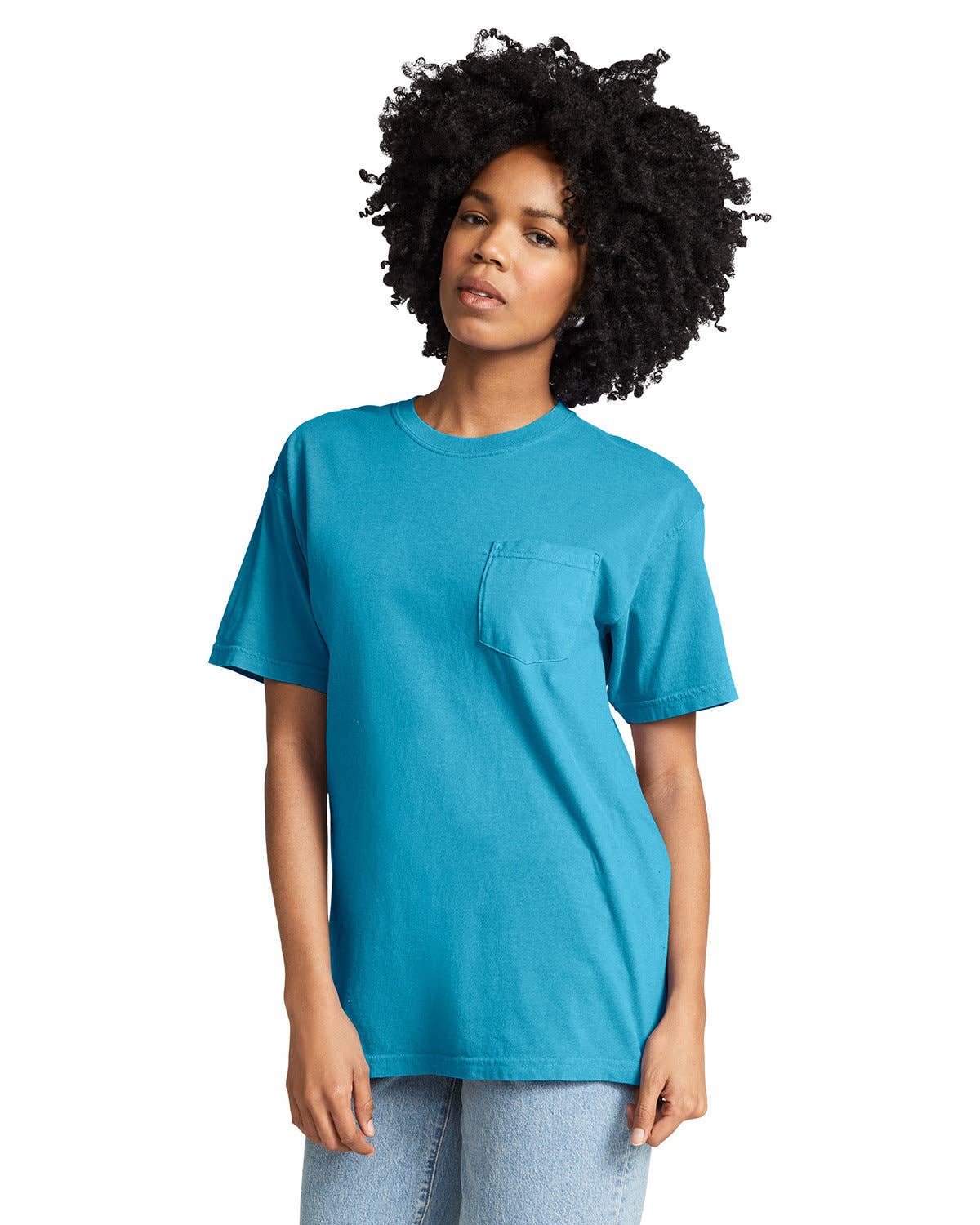 Total Apparel - Wholesale T-Shirt - Unisex - Comfort Colors Garment-Dyed Pocket Blank T-Shirt | 6030CC40