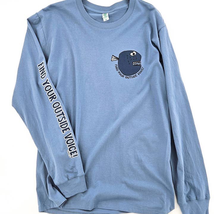 Find Your Outside Voice Monster Fish Sleeve Tee for wholesale by Allegheny Outfitters