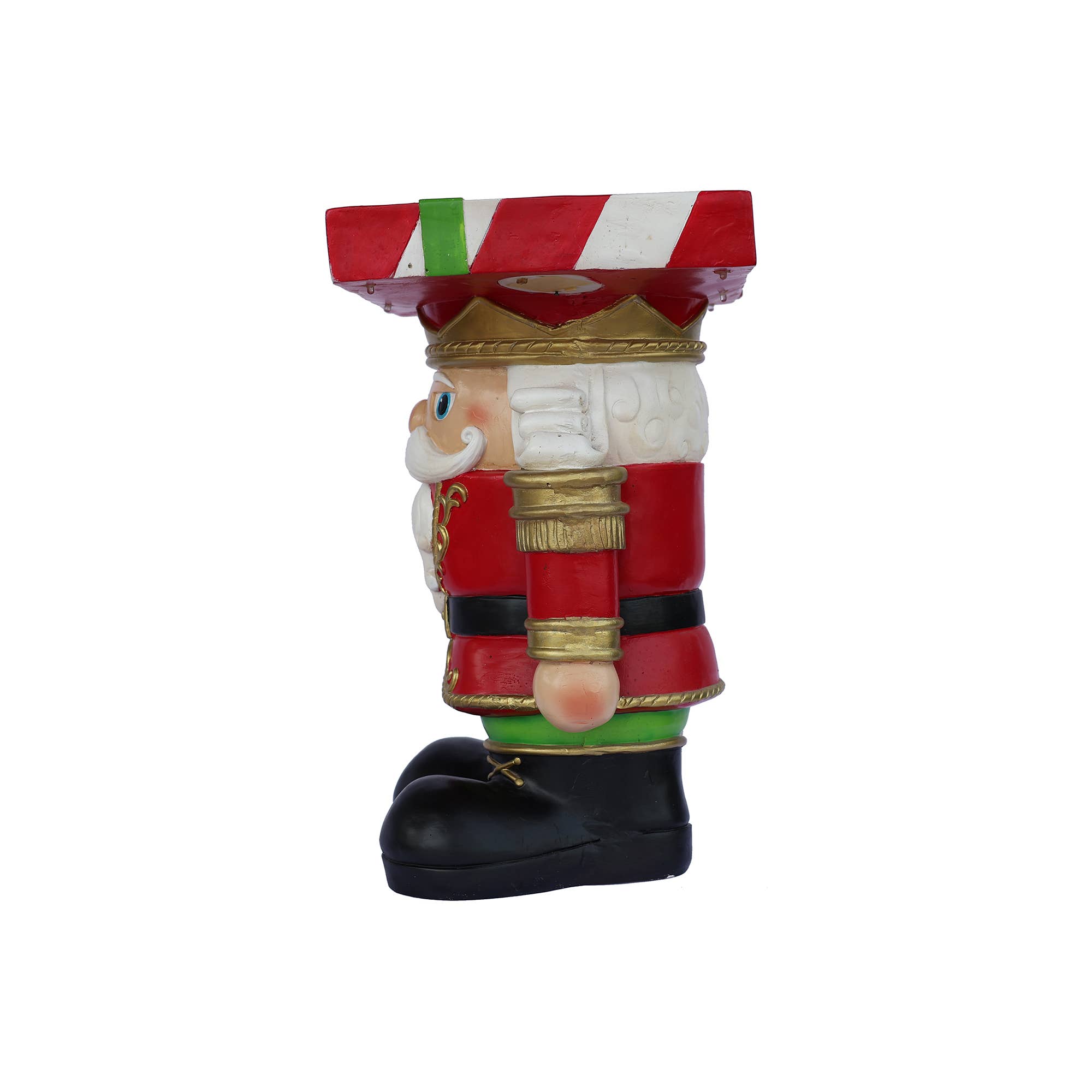 Hi-Line Gift Ltd. - Vente Décoration de Noël - Table d'appoint lumineuse en forme de soldat casse-noisette pour Noël8