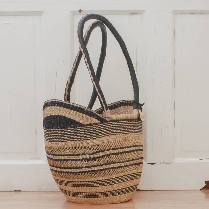Big Blue Moma - Wholesale Beach Bag - Shoulder Shopper - Natural Palette