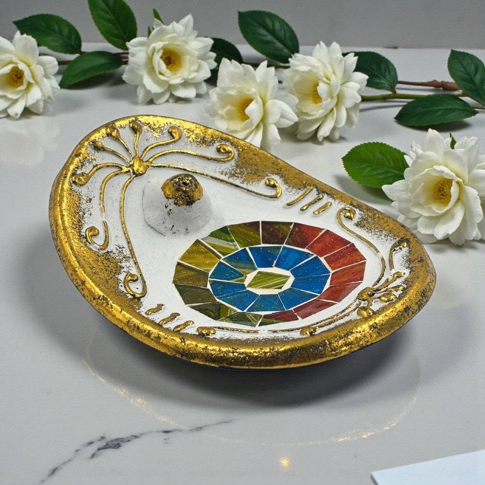 Earths Elements Wholesale - Wholesale Incense Holder - Incense Stick Burner - Mosaic Oval
