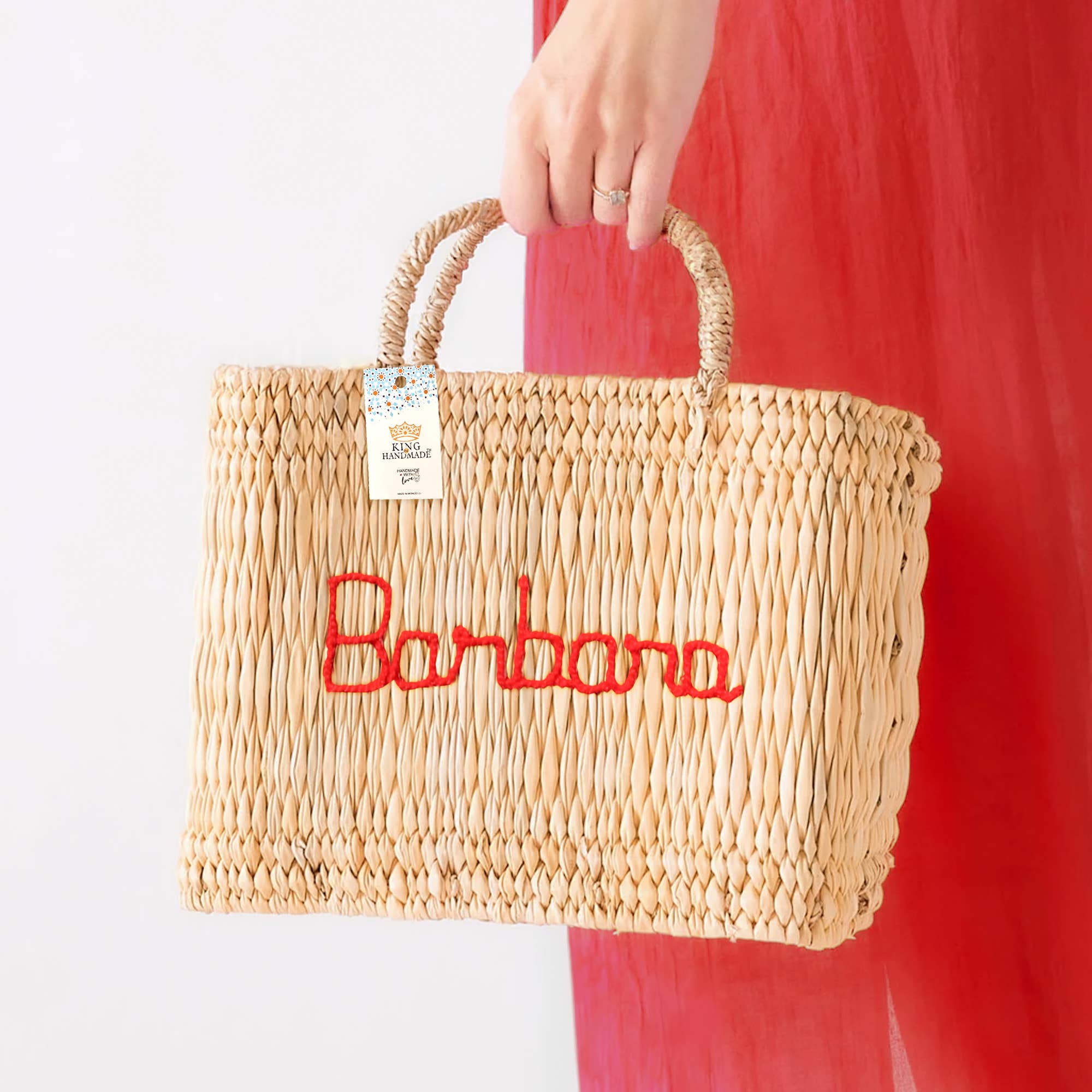 King Of Handmade - Wholesale Beach Bag - Personalized basket gift - Unique Handwoven Bag 4