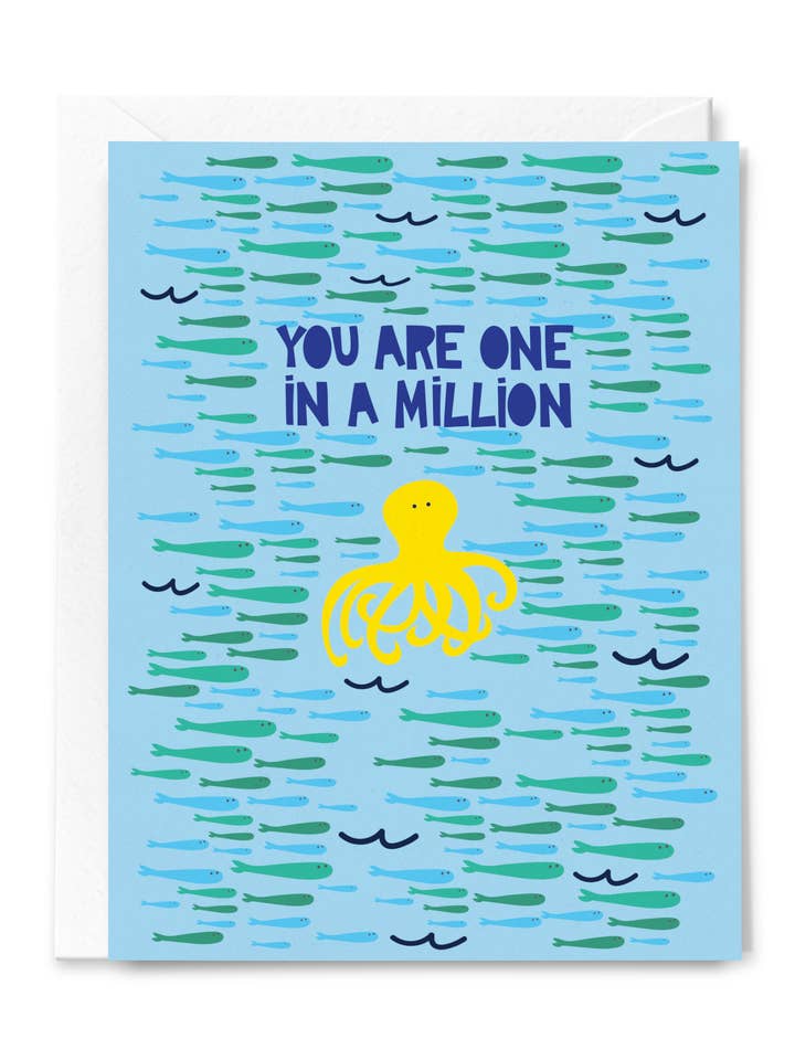 Je bent één op een miljoen wenskaart voor wholesale door Happy Just Happy