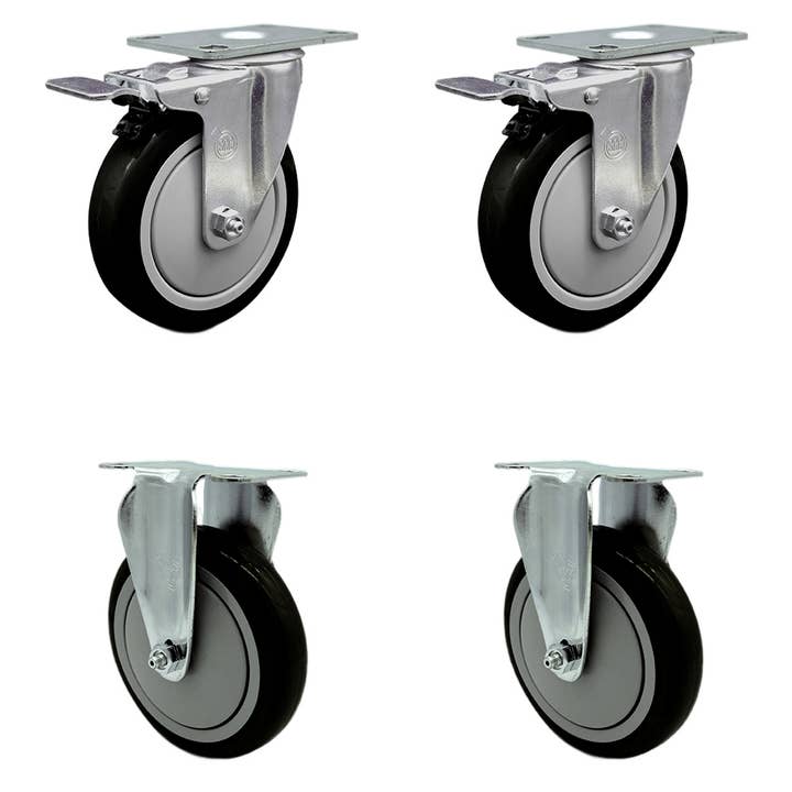 Cambro Ultra Pan Carrier Caster,Brakes&2Rigid Set for wholesale by Service Caster