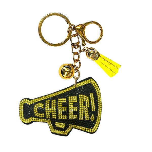 Queens Designs - Wholesale Keychain - Women's - Cheer Crystal Bling Keychains5