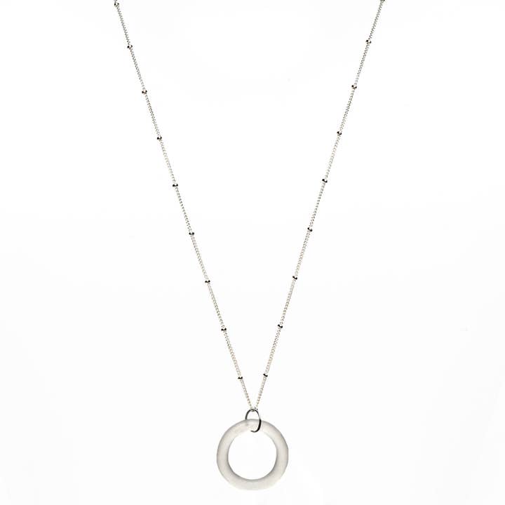 Smart Glass Recycled Jewelry - Wholesale Sieradenset - SET VAN 6 gerecyclede fles Seaglass Style ketting op sterling6