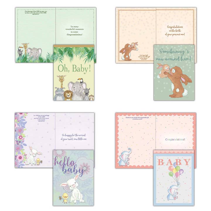 Nouveau bébé - Hello Baby ! Cartes New Baby en boîte pour la vente par Crown Point Graphics