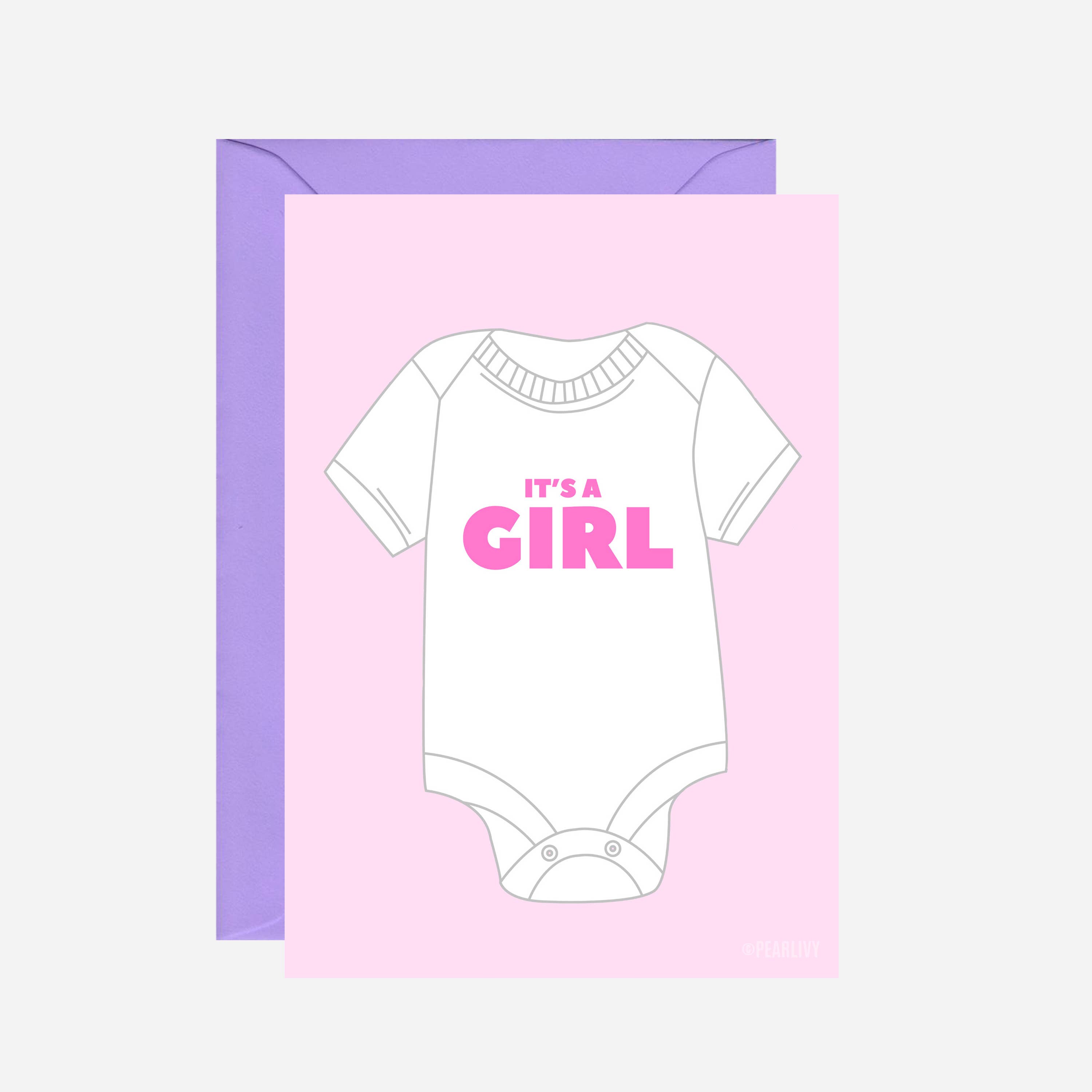 Pearl Ivy – Großhandel Babykarte – Es ist eine Mädchenkarte