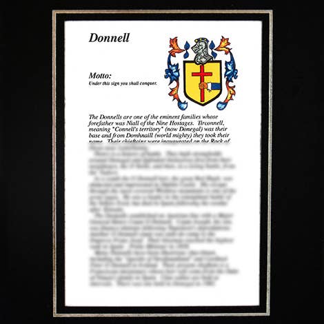 Family Histories - Wholesale Art Print - Donnell1