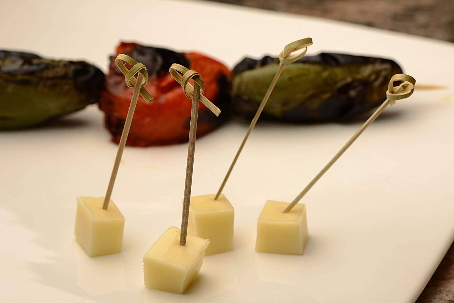 EcoQuality - Wholesale Cocktail Pick - Bamboo Wood Knot Cocktail Skewer Picks - 3.5 Inches Great2