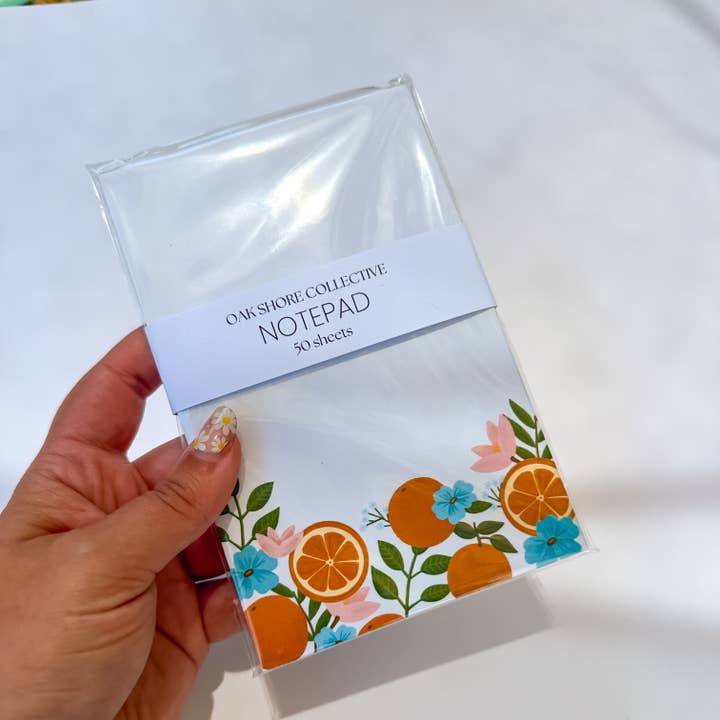 Oak Shore Collective LLC - Wholesale Notepad - Orange Grove Notepad | 4x6" 50 sheets2