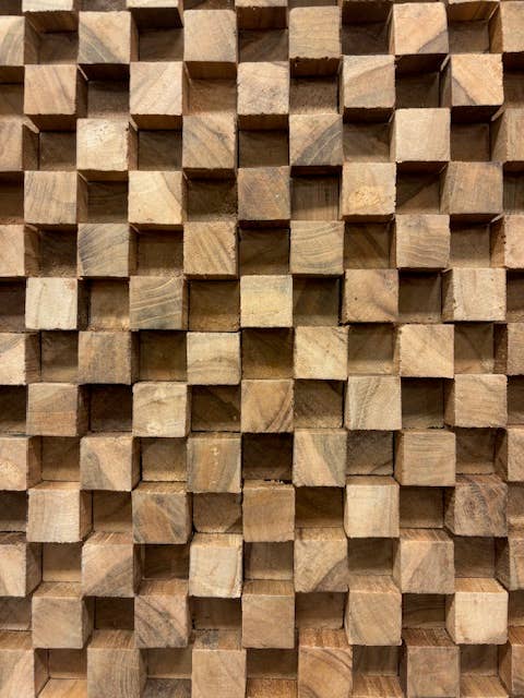 Asia West - Wholesale Gallery Wall Set - Geometric Wood Wall Art Panel- (16" x 16")19