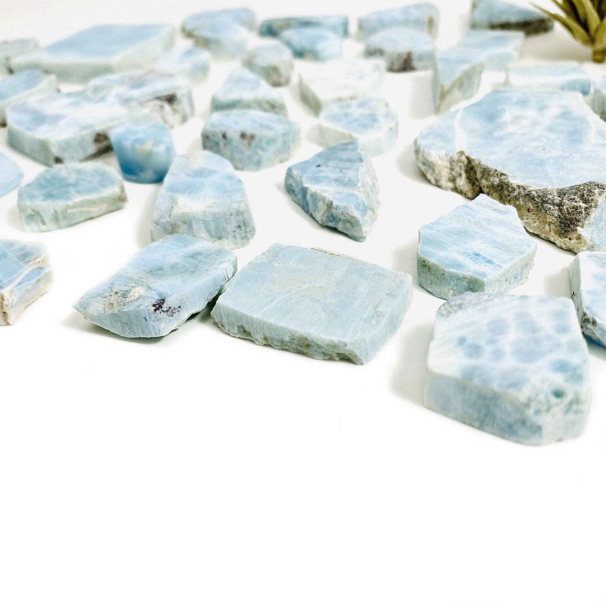 Rock Paradise - Wholesale Spiritual Stone/Crystal - Larimar Freeformed Crystal Cabochons - By Weight (RK24)1