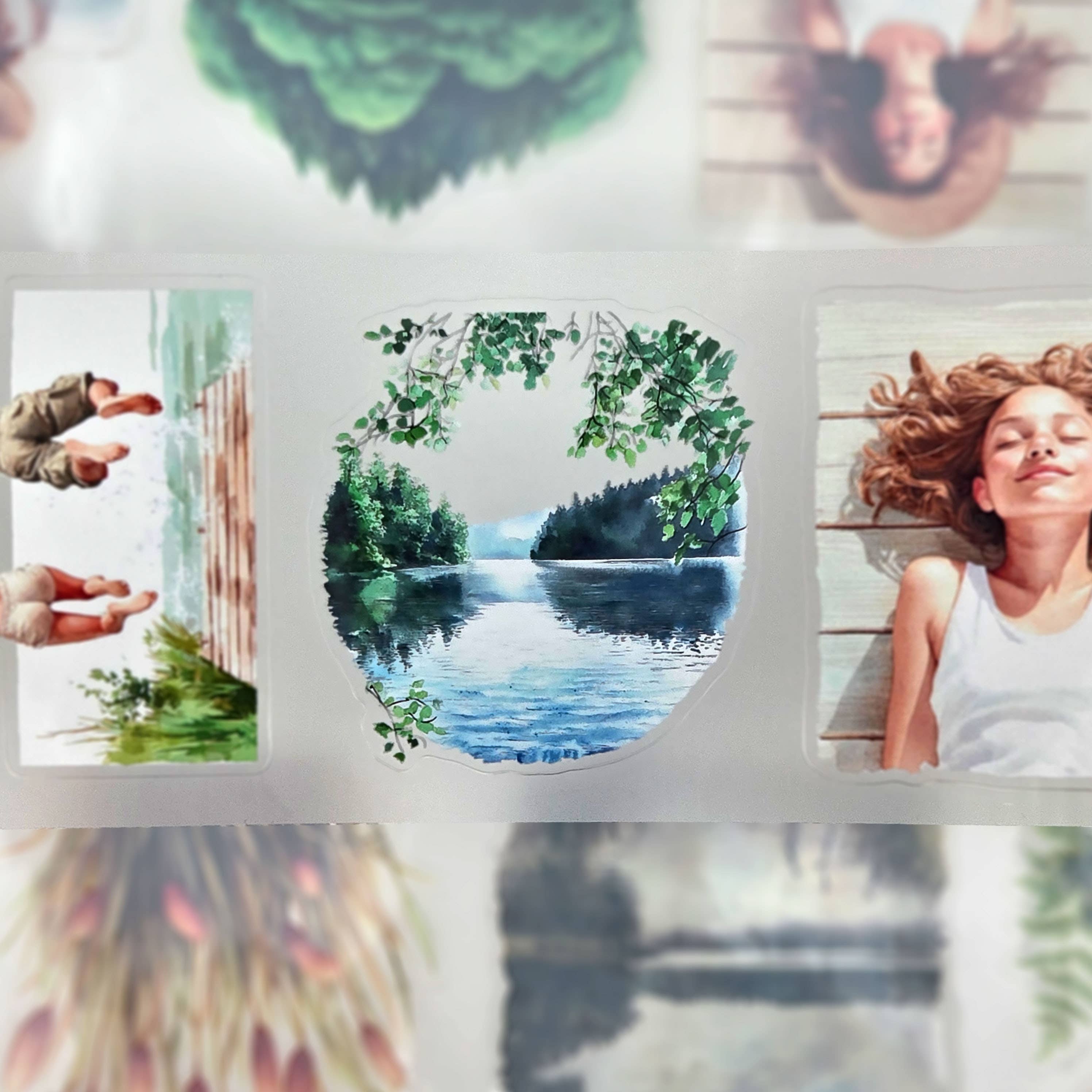 MIC & MIM Premium Paper Shop - Wholesale Washi Tape - MIC | PET Tape (3D Glossy & Kiss-cut): Lakeside Days4