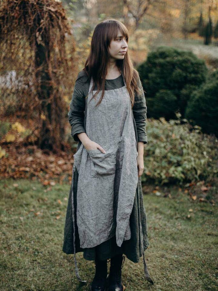 Traditional Apron (RWA7) for wholesale by La Petite Alice