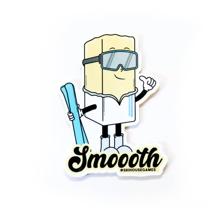 Ski House Games – Adesivo por atacado – Adesivo Smoooth Like Butter Skiier