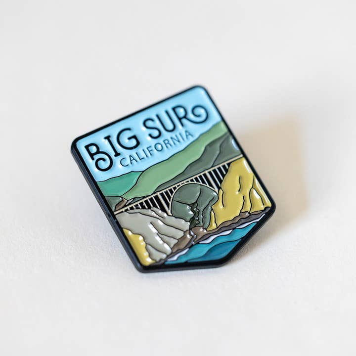 Squatchy - Wholesale Lapel Pin/Button - Big Sur California Enamel Pin2
