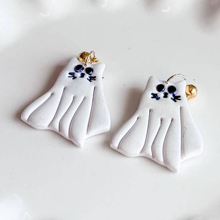 Spök-kattörhängen | Lättvikt | Hypoallergen för wholesale av Nelly Rose Jewelry