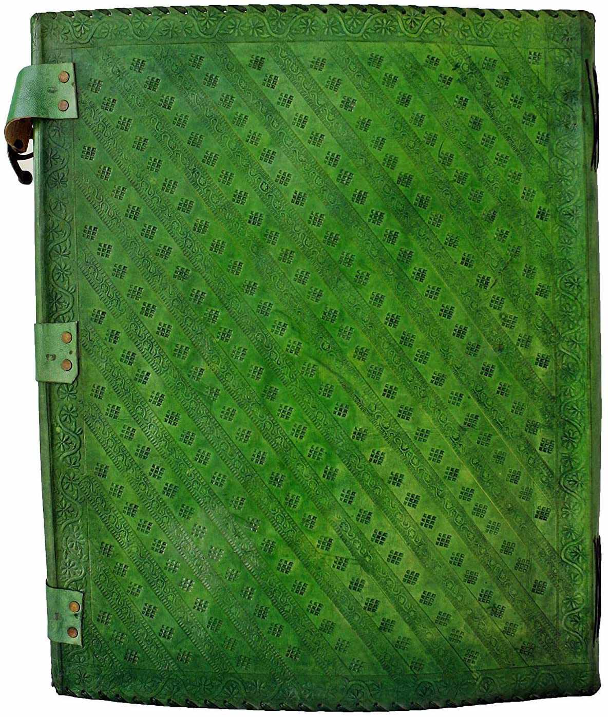 Tuzech Leather - Wholesale Journal/Diary - Seven Chakra Leather Journal – Handmade Embossed Diary 13"11