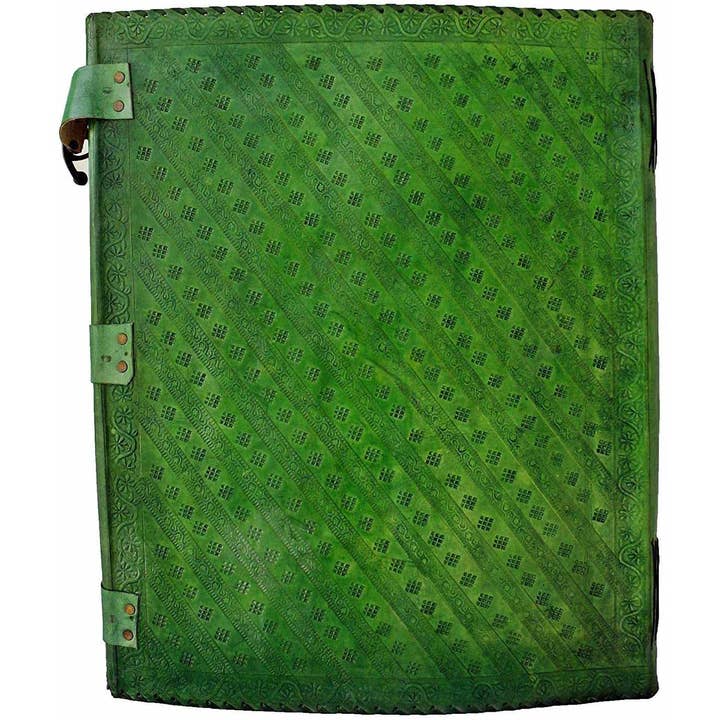 Tuzech Leather - Wholesale Journal/Diary - Seven Chakra Leather Journal – Handmade Embossed Diary 13"11