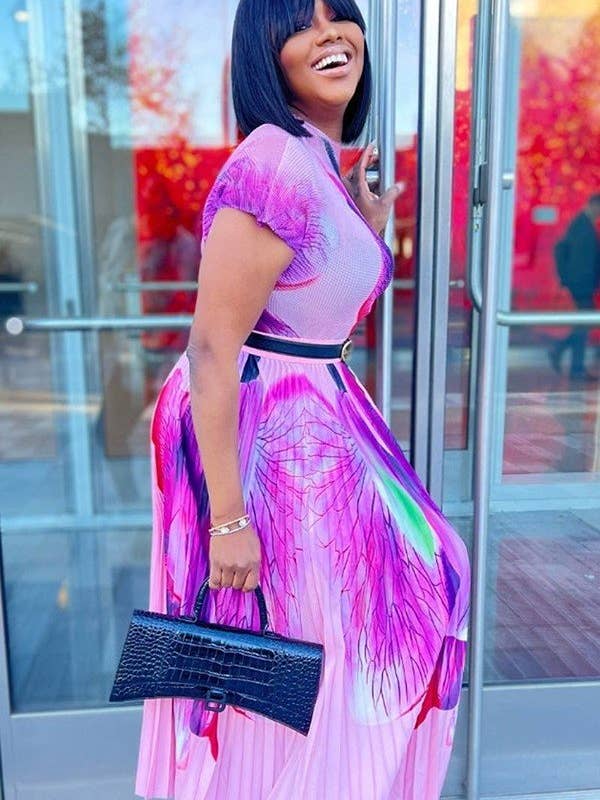 Aria Romance - Wholesale Dress - Women's - Short Sleeve Shift Dress2