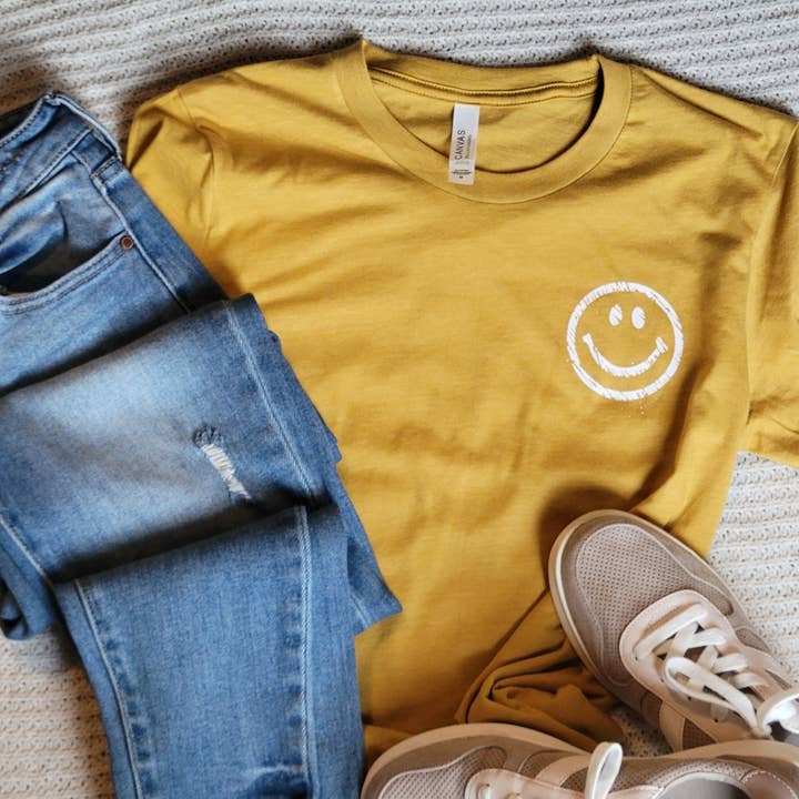 Honey Verse - Wholesale Screen Printed T-Shirt - Women's - Nice People Smiley Face T-Shirt . Christian Faith Inspired T