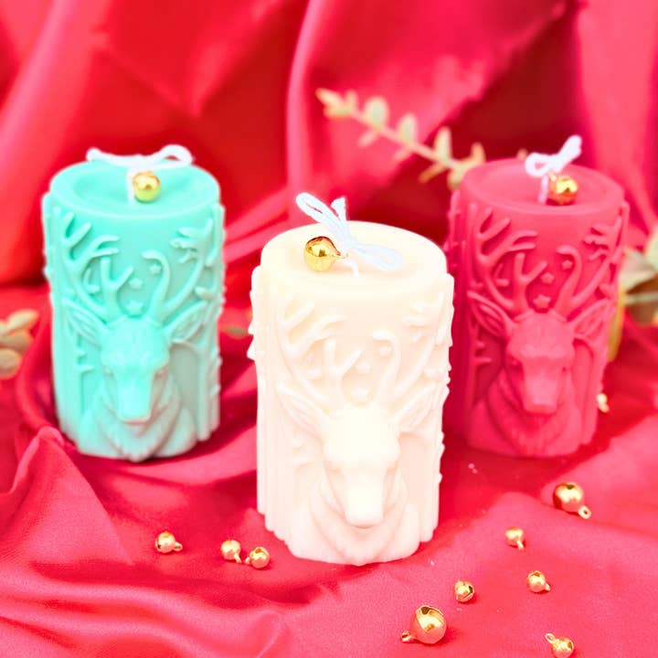 Velarosa LLC - Wholesale Pillar Candle - Enchanted Forest Christmas Soy Candle
