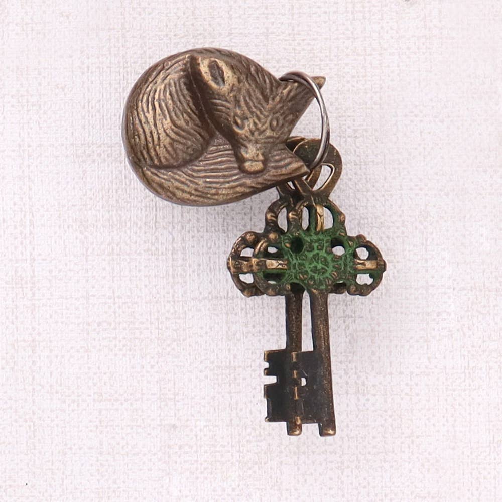 Antik 1 st järnräv väskhängare för vägg antik för wholesale på Faire0