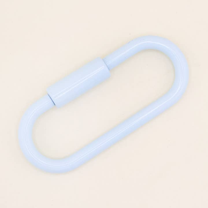 Light Blue Oval Key Ring for wholesale by Freshwater Curated Goods