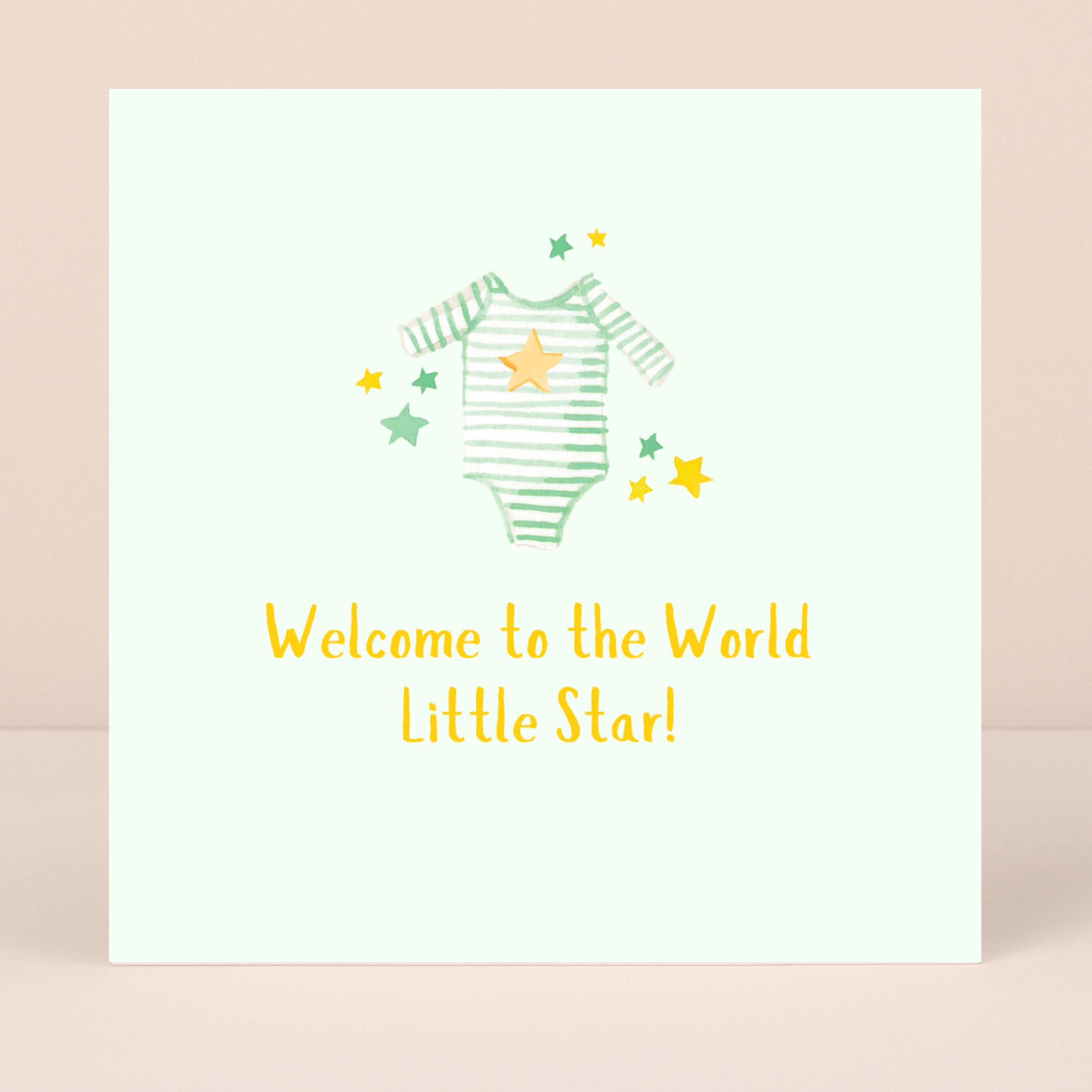 Petimo – wholesale Baby card – Welcome to the World Little Star New Baby Card1