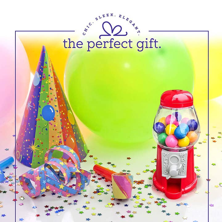 Hammont - Wholesale Hard Candy - Mini Gumball Machines 6 Pack Small