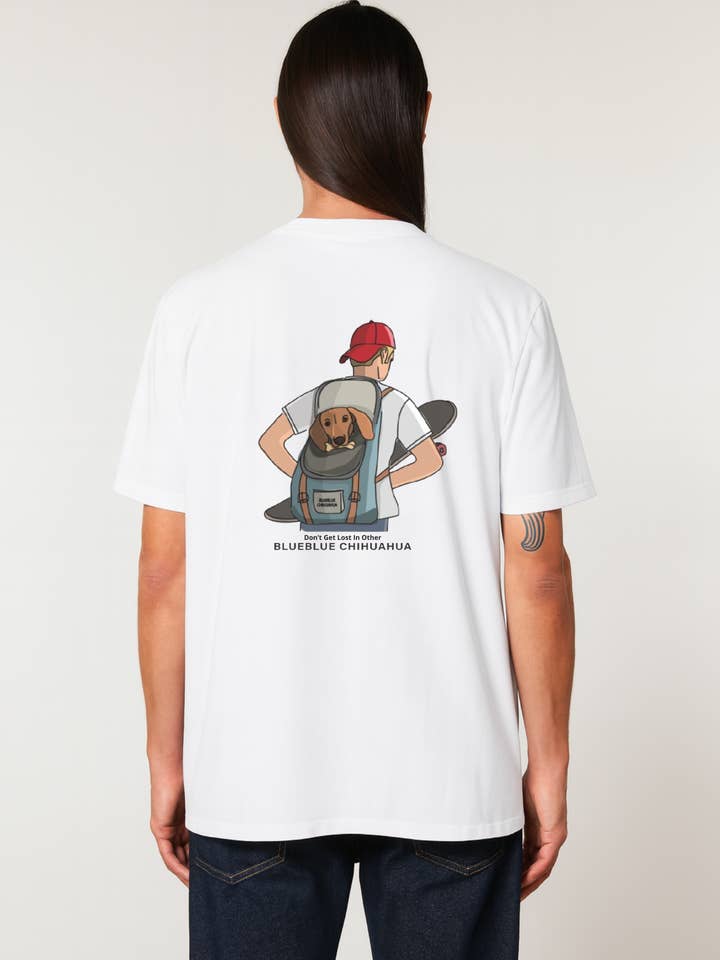 Organic Cotton Skater T-shirt for wholesale by Blueblue Chihuahua