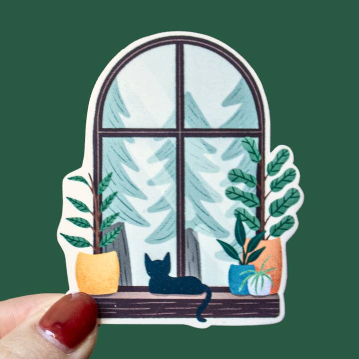 Kattfönsterdekal för wholesale av Brightrose Studio