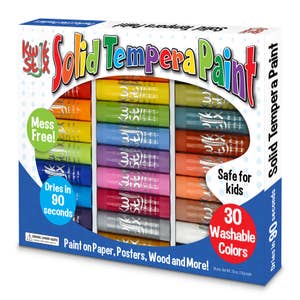 Chunkies Twistable Tempera Paint Sticks for Kids, No Mess, Quick