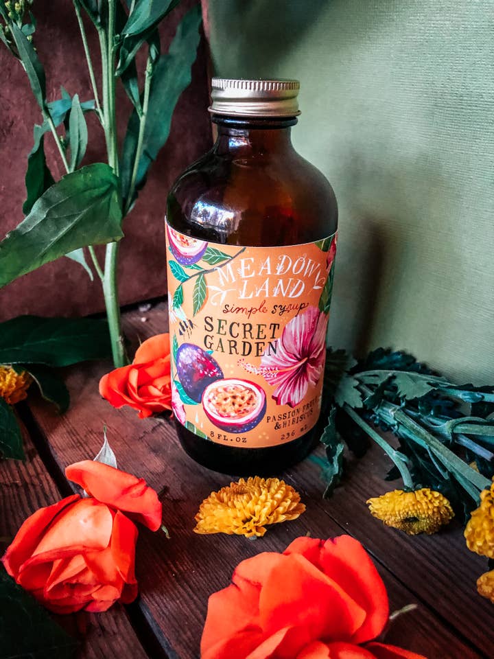 Secret Garden Simple Syrup for wholesale by Meadowland Syrup