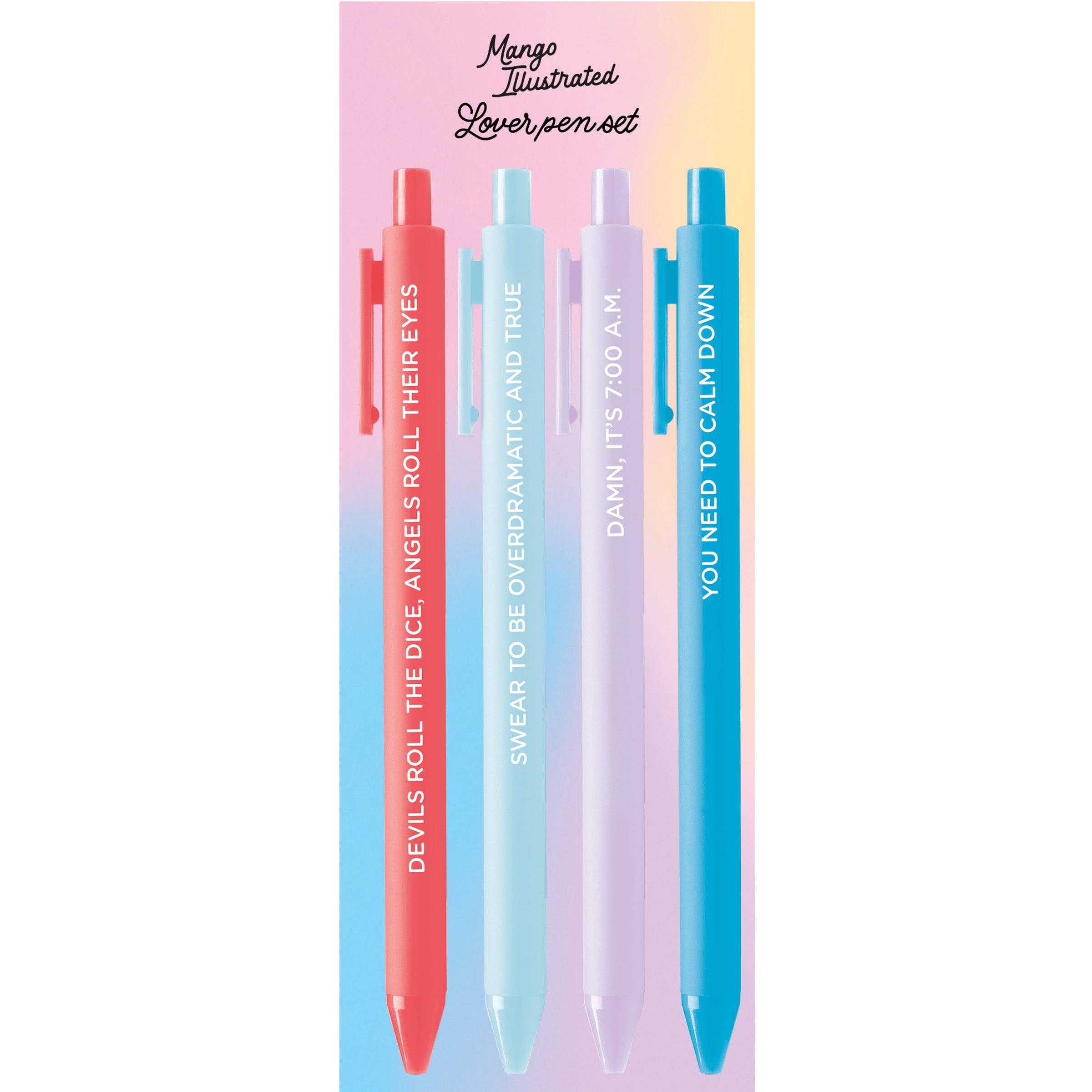 MangoIllustrated - Wholesale Pen - Lover jotter gel pen set1
