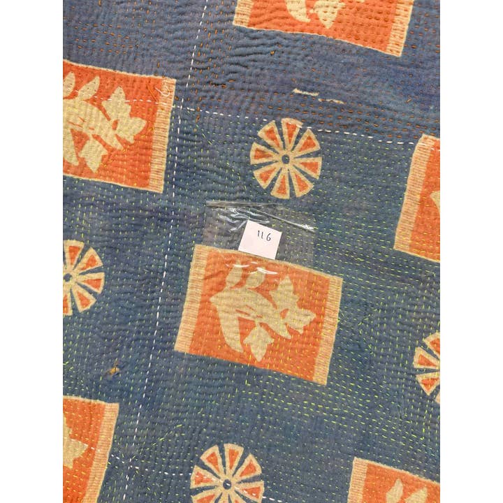 Bhawana Handicrafts - Wholesale Quilt - Twin Size Indian Vintage Kantha Quilts Cotton Handmade Throw3