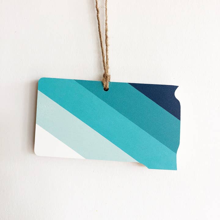 Hemlock & Heather - Wholesale Ornament - Comal Stripes State Ornaments38