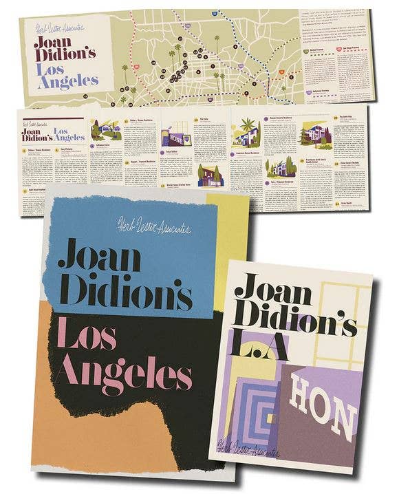 Herb Lester Associates - Wholesale Map - Joan Didion's Los Angeles 1