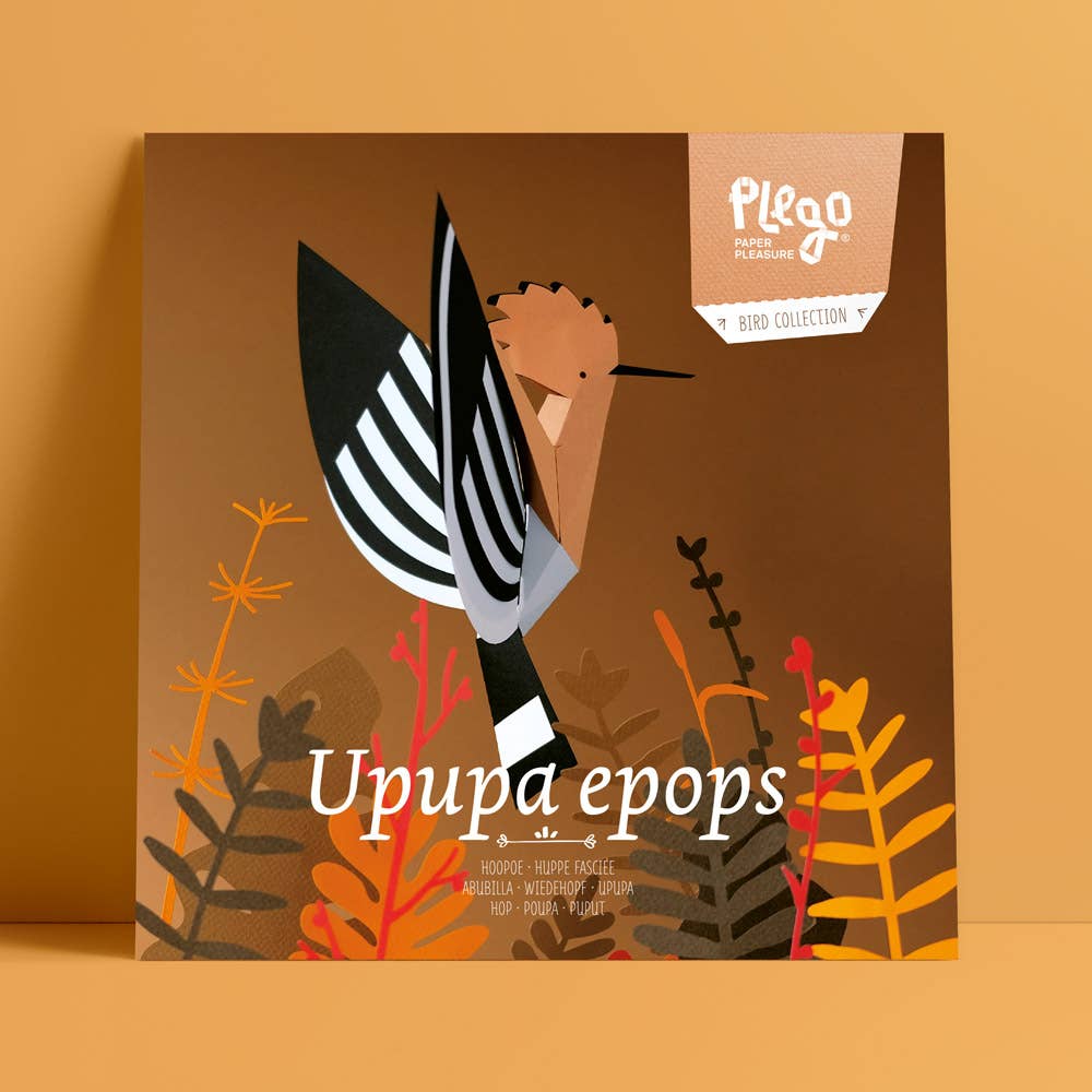 PLEGO - Wholesale DIY Craft Kit - UPUPA EPOPS - paper bird