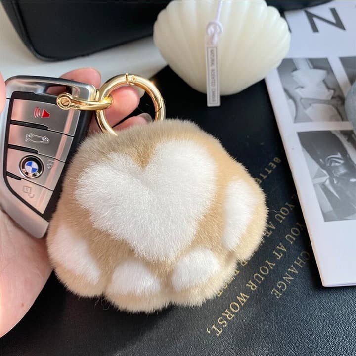 FurDecoration - Wholesale Keychain - Women's - Gift For Her Real Rabbit Fur Keychain Luxury Bag Charms3