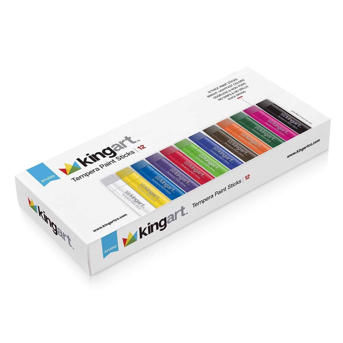 KINGART - Wholesale Verfset - Tempera-verfstiften, 12 kleuren7